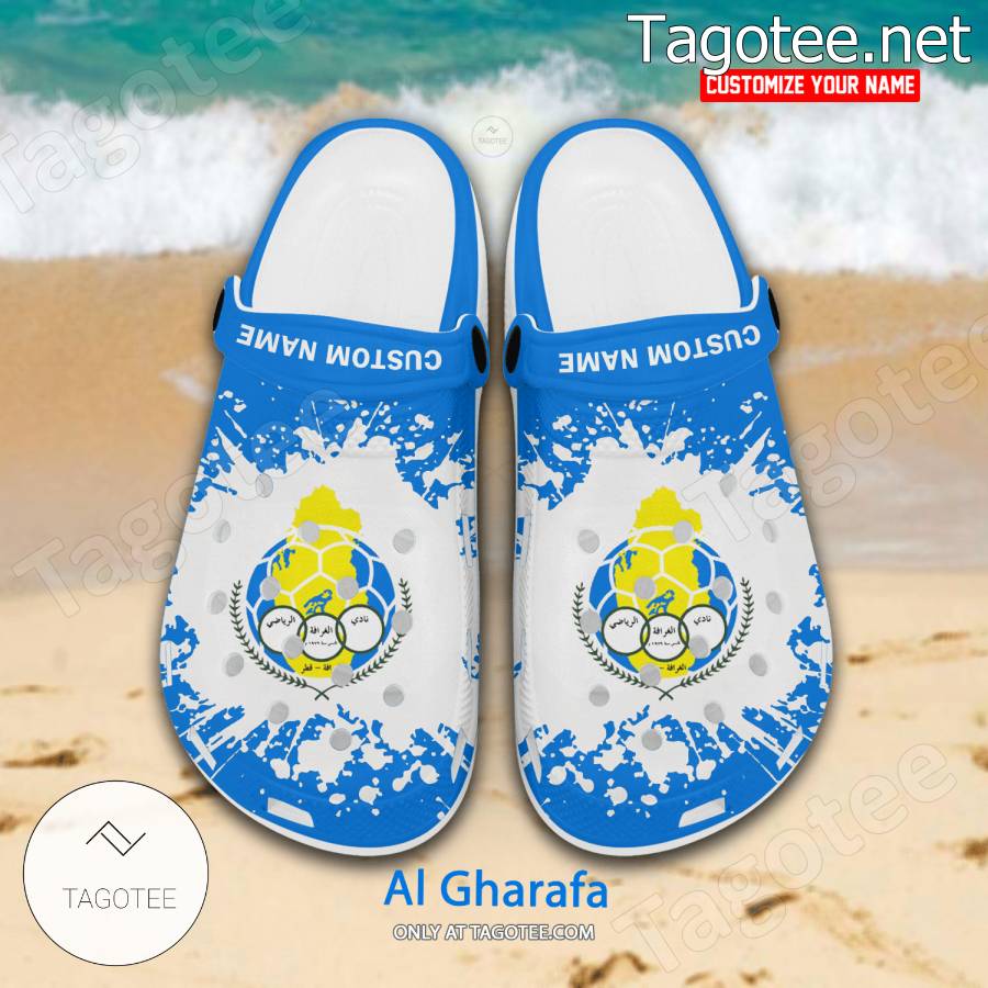 Al Gharafa Logo Custom Crocs Clogs - BiShop a