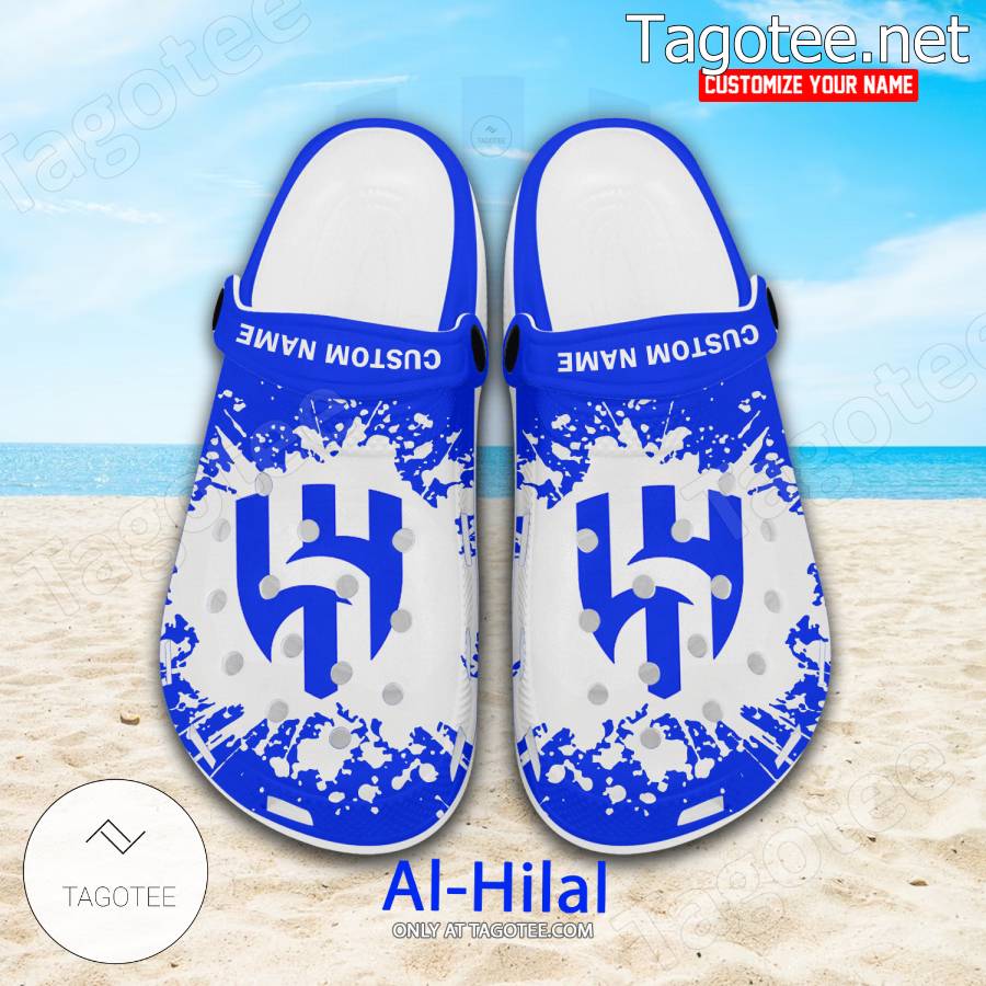 Al-Hilal Logo Custom Crocs Clogs - BiShop a