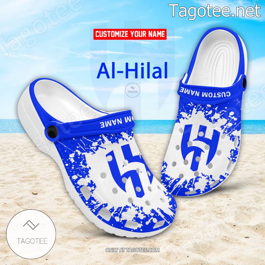 Al-Hilal Logo Custom Crocs Clogs - BiShop