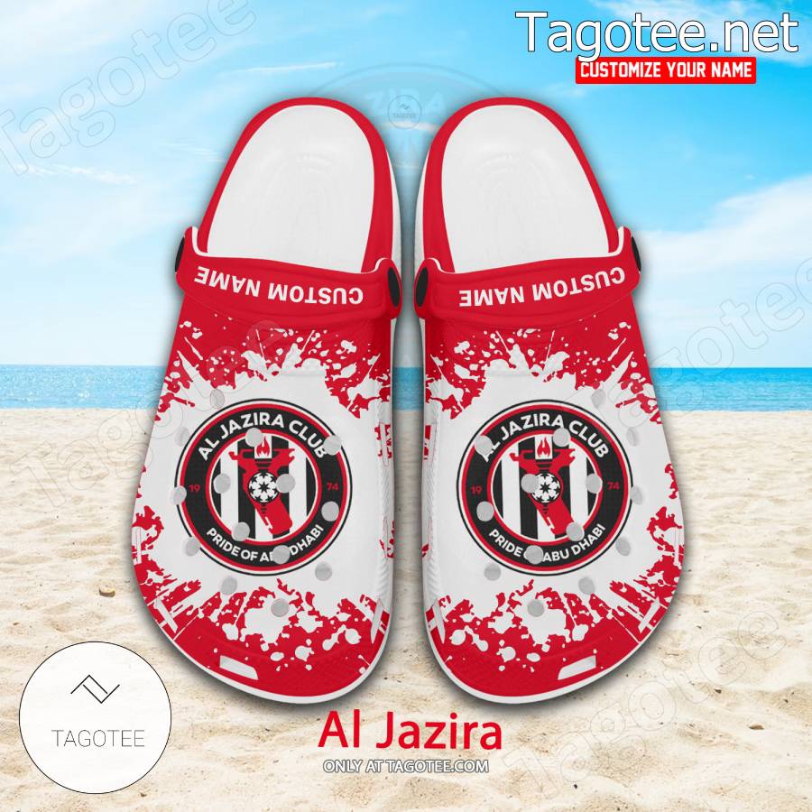 Al Jazira Logo Custom Crocs Clogs - BiShop a