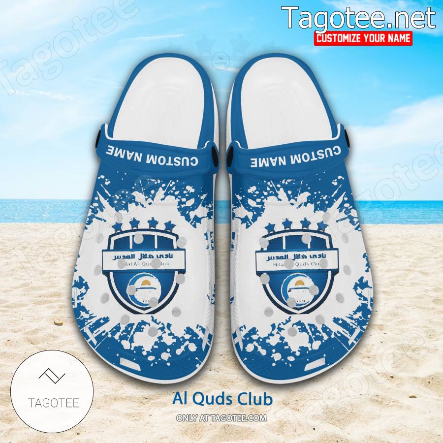 Al Quds Club Logo Custom Crocs Clogs - BiShop a