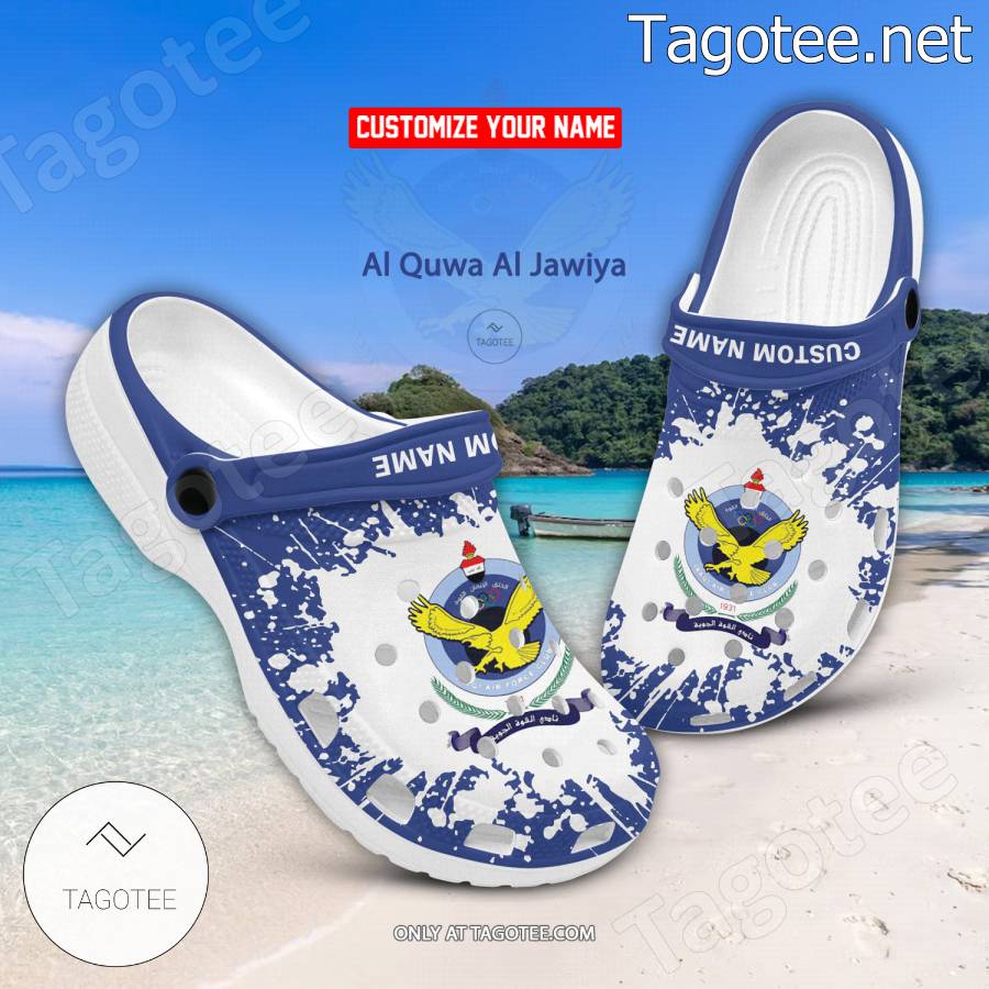 Al Quwa Al Jawiya Logo Custom Crocs Clogs - BiShop