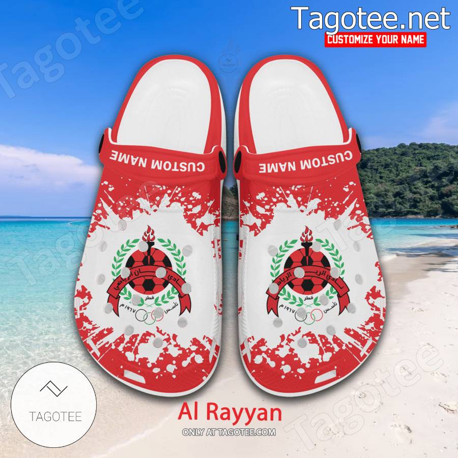 Al Rayyan Logo Custom Crocs Clogs - BiShop a