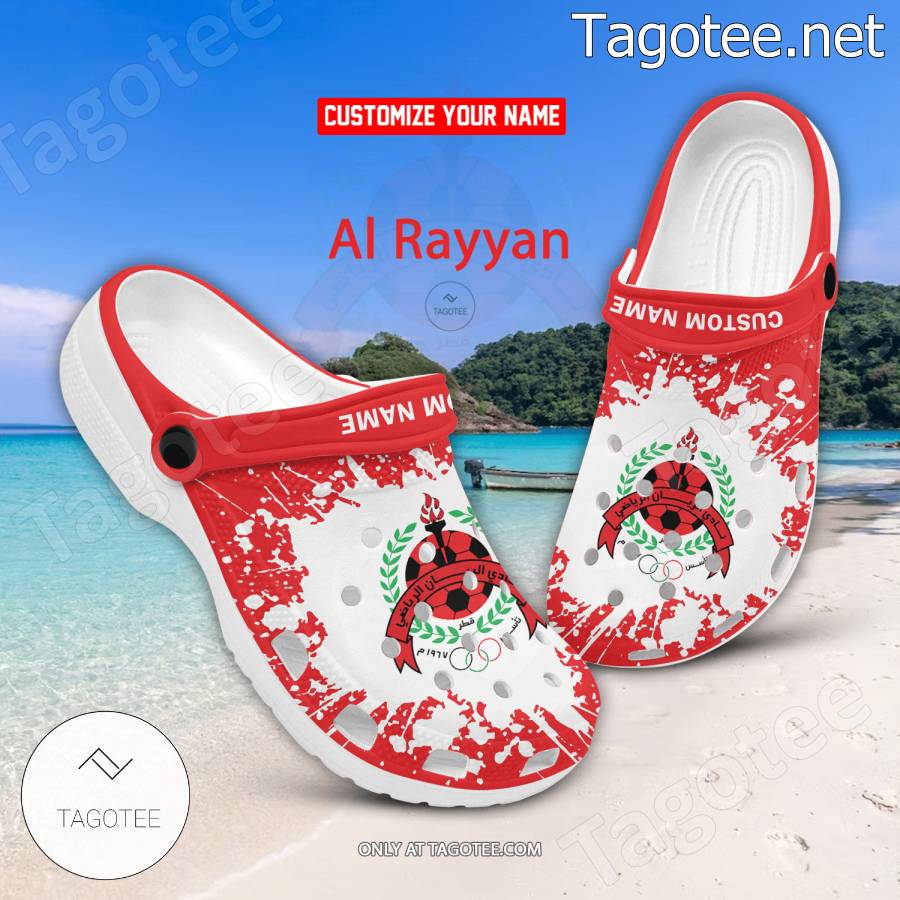 Al Rayyan Logo Custom Crocs Clogs - BiShop