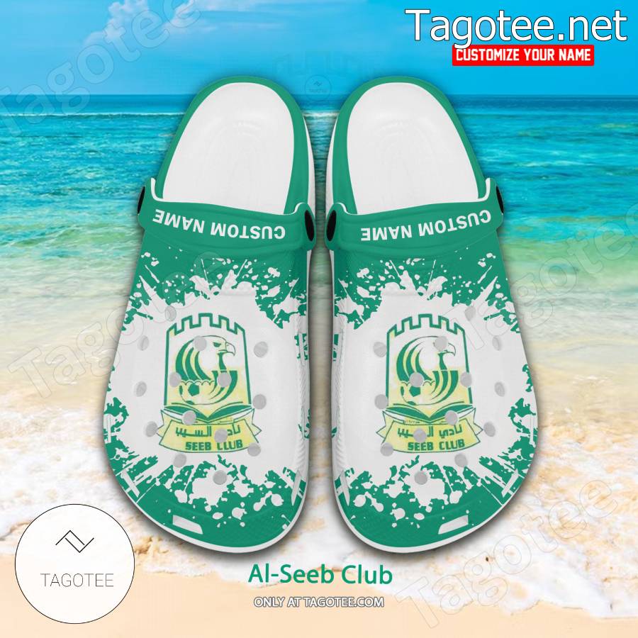 Al-Seeb Club Logo Custom Crocs Clogs - BiShop a