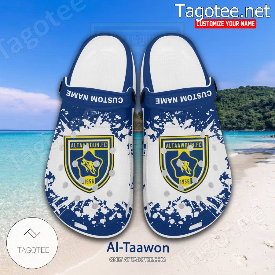 Al-Taawon Logo Custom Crocs Clogs - BiShop a