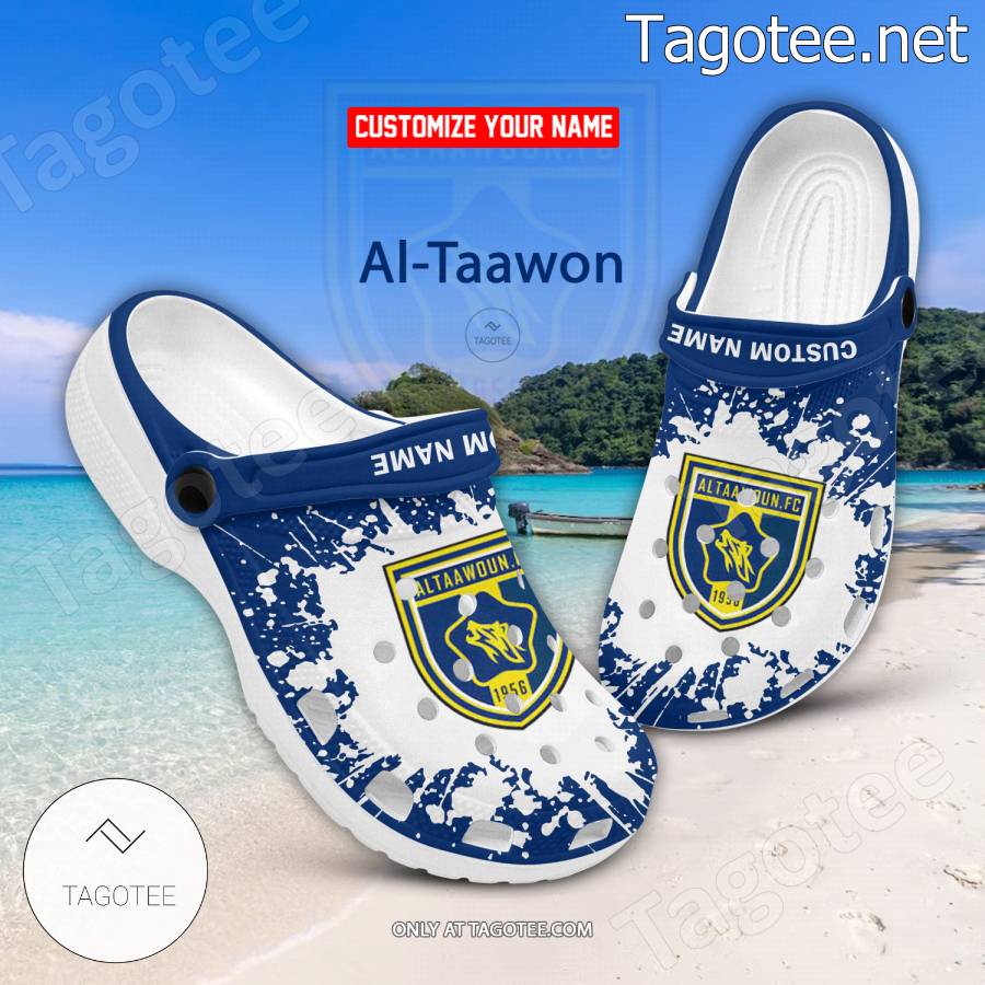 Al-Taawon Logo Custom Crocs Clogs - BiShop