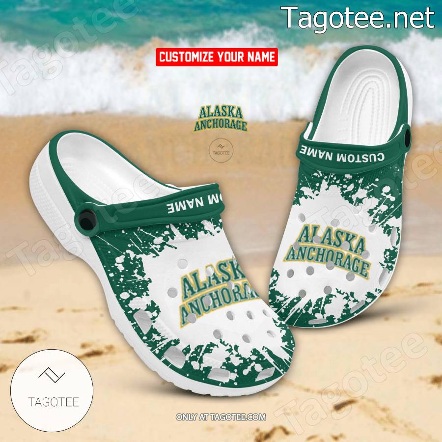 Alaska Anchorage Logo Crocs Clogs - BiShop