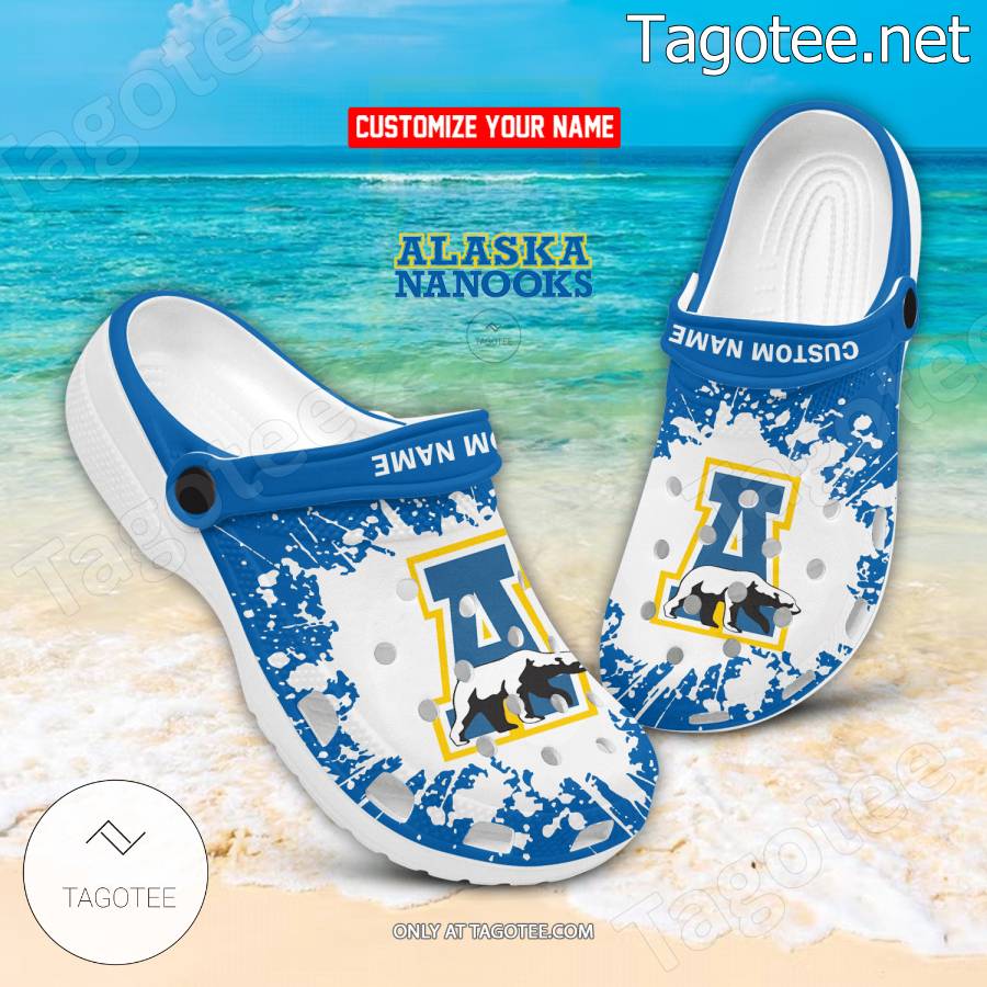 Alaska Nanooks Logo Crocs Clogs - BiShop