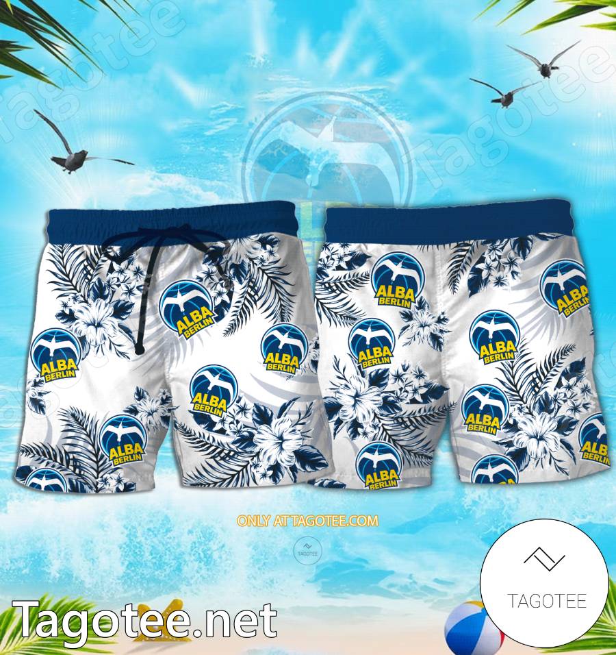 Alba Berlin Logo Hawaiian Shirt And Shorts - EmonShop a