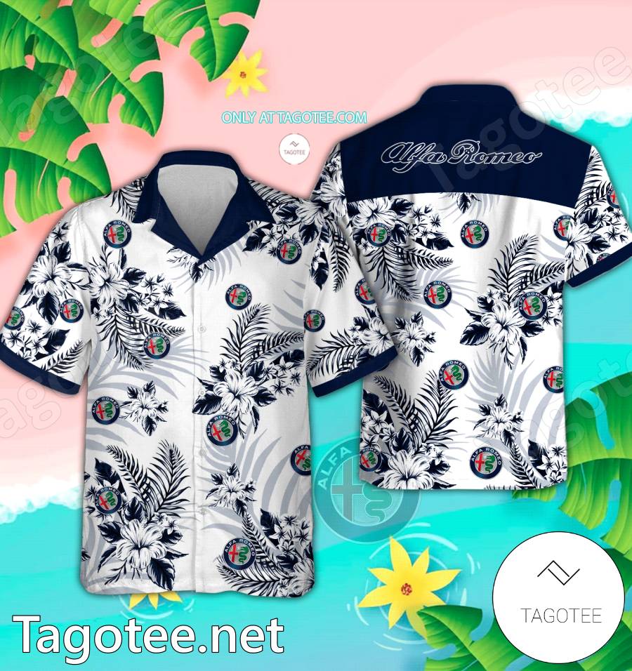 Alfa Romeo Logo Hawaiian Shirt And Shorts - EmonShop