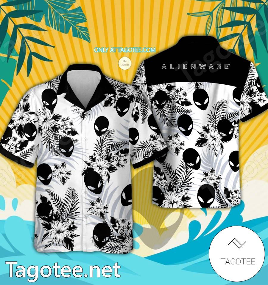 Alienware Logo Hawaiian Shirt And Shorts - EmonShop