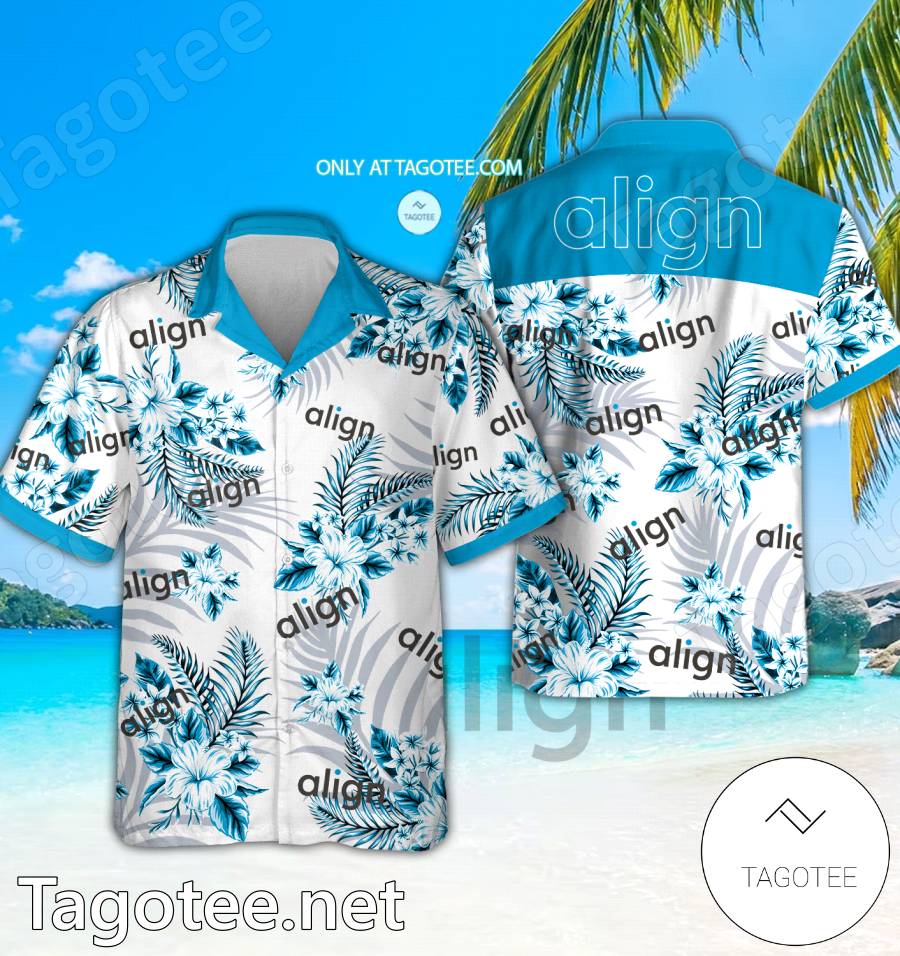 Align Technology Logo Hawaiian Shirt And Shorts - EmonShop