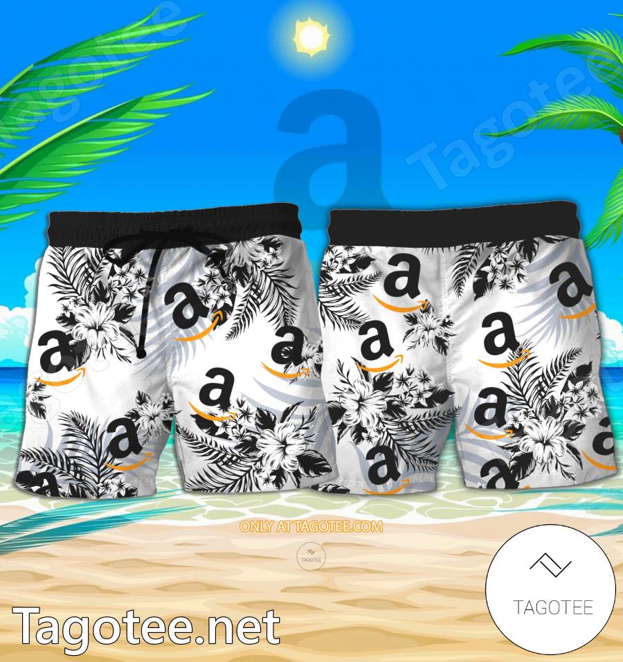 Amazon Logo Hawaiian Shirt And Shorts - EmonShop a