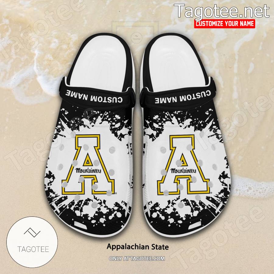 Appalachian State Logo Custom Crocs Clogs - BiShop a