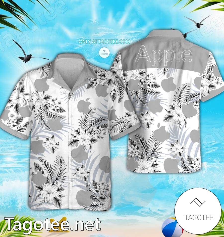 Apple Logo Hawaiian Shirt And Shorts - EmonShop