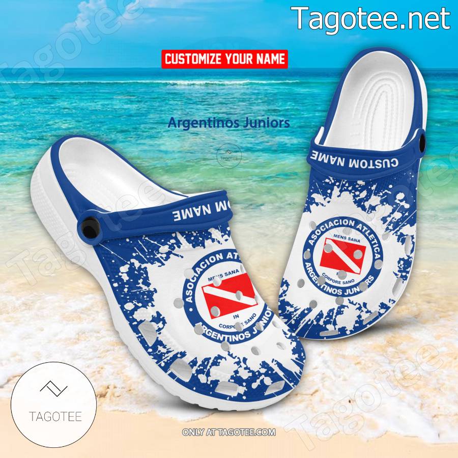 Argentinos Juniors Logo Custom Crocs Clogs - BiShop