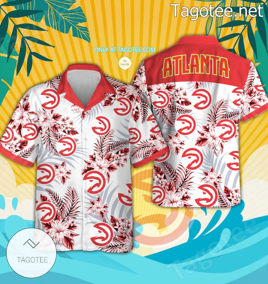 Atlanta Hawks Logo Hawaiian Shirt And Shorts - EmonShop