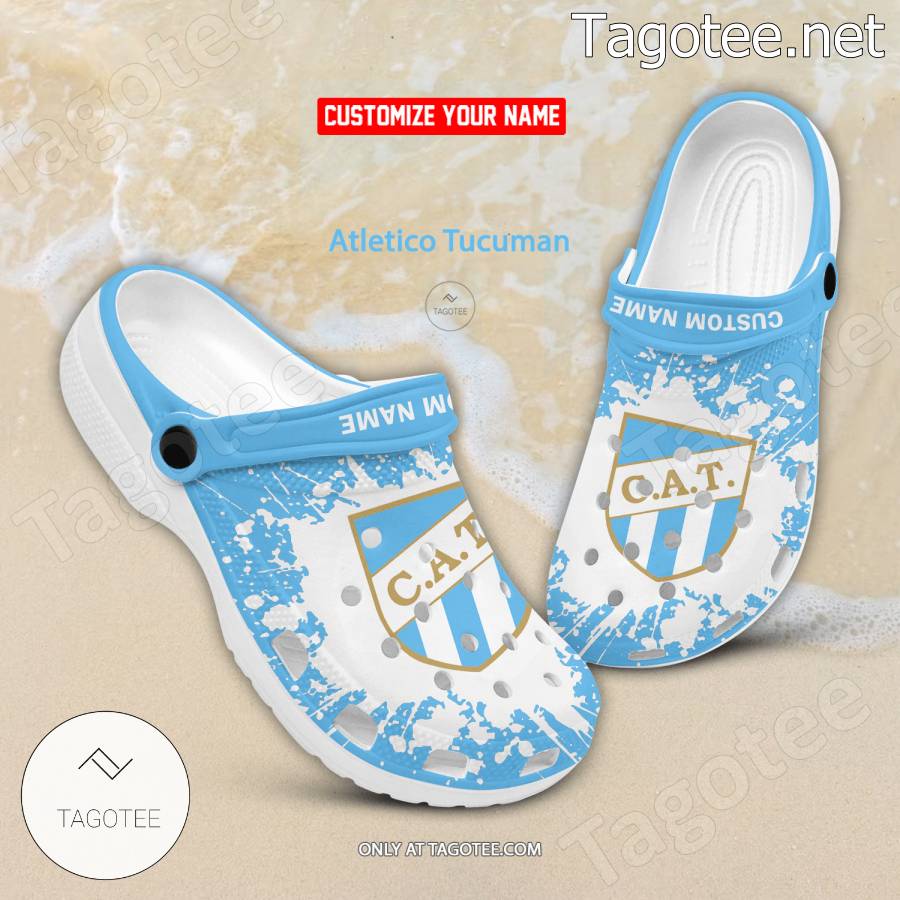 Atletico Tucuman Logo Custom Crocs Clogs - BiShop