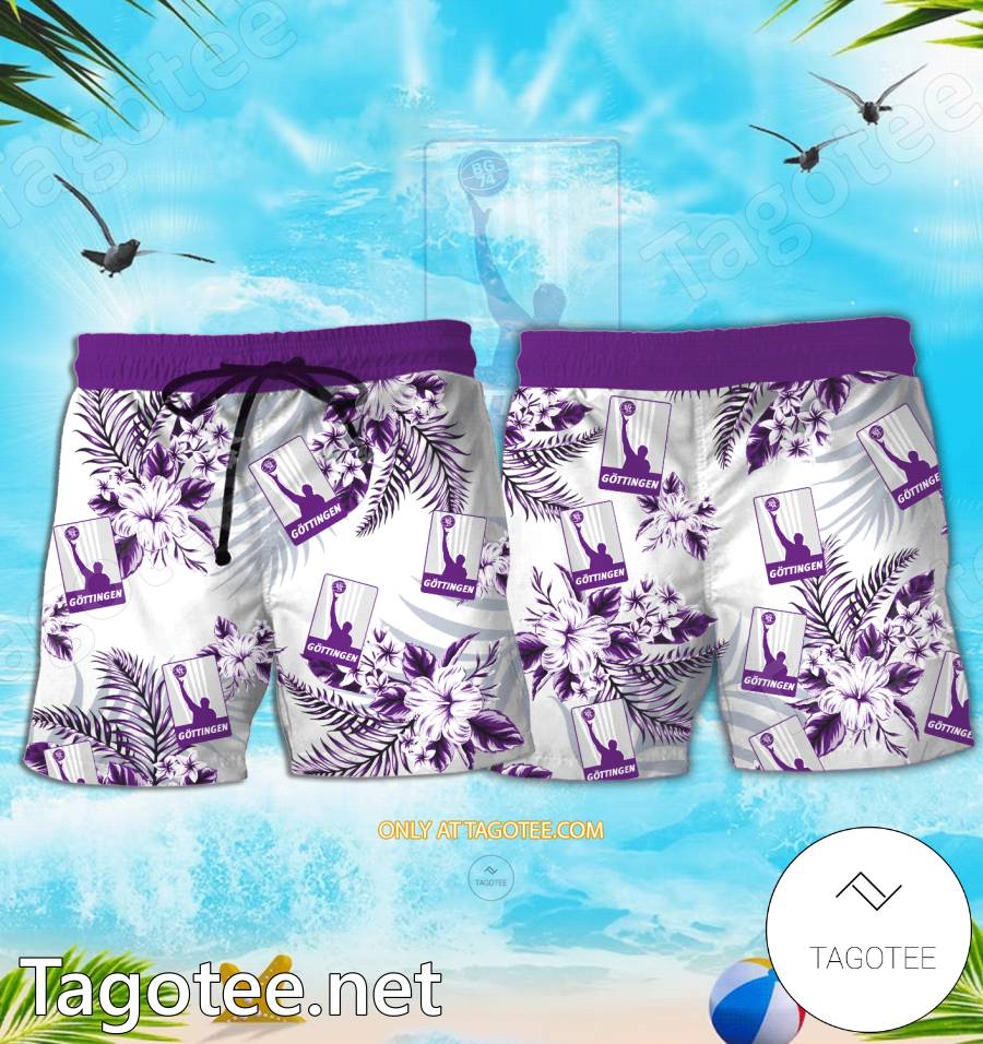 BG Gottingen Logo Hawaiian Shirt And Shorts - EmonShop a