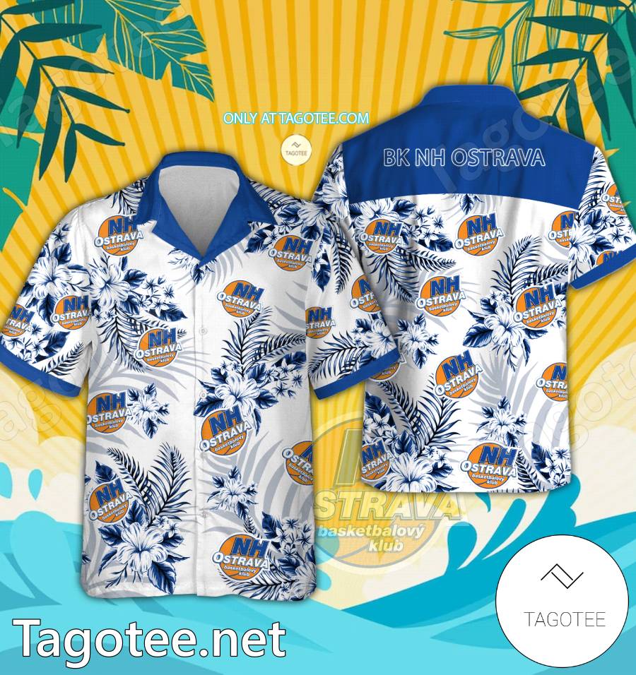 BK NH Ostrava Logo Hawaiian Shirt And Shorts - EmonShop