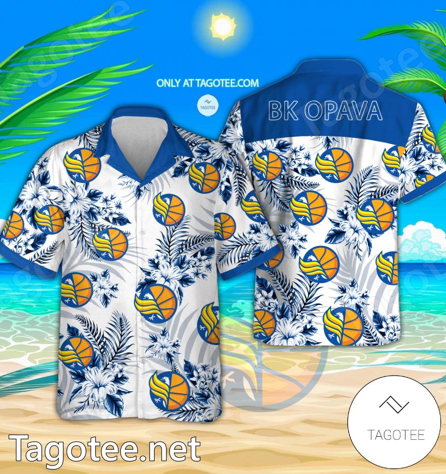 BK Opava Logo Hawaiian Shirt And Shorts - EmonShop