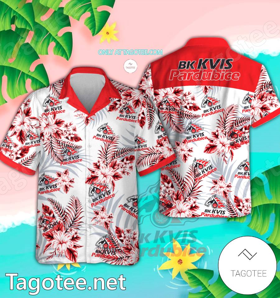 BK Pardubice Logo Hawaiian Shirt And Shorts - EmonShop