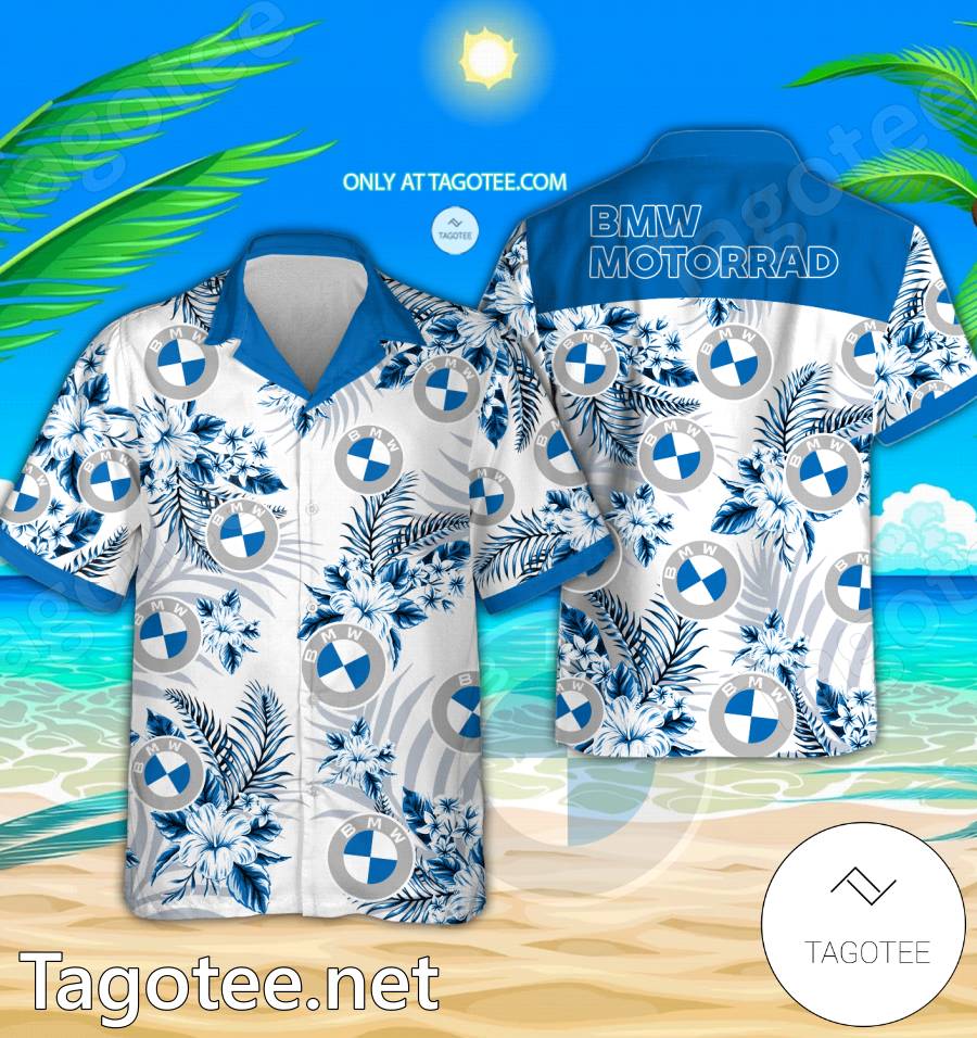 BMW Logo Hawaiian Shirt And Shorts - EmonShop