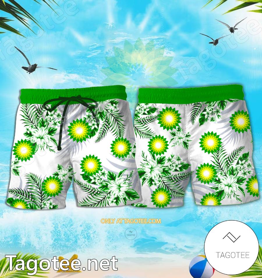 BP Logo Hawaiian Shirt And Shorts - EmonShop a