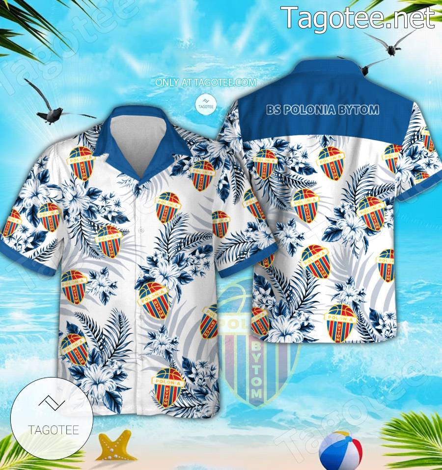 BS Polonia Bytom Logo Hawaiian Shirt And Shorts - EmonShop