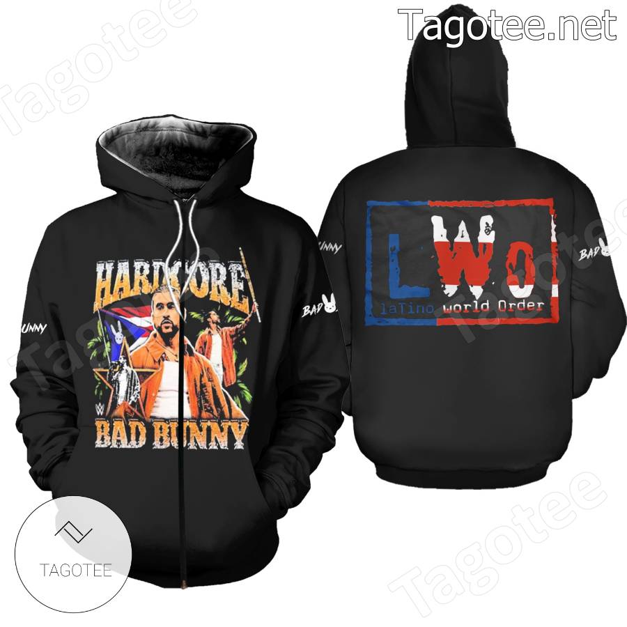 Bad Bunny Hardcore Wwe Hoodie a