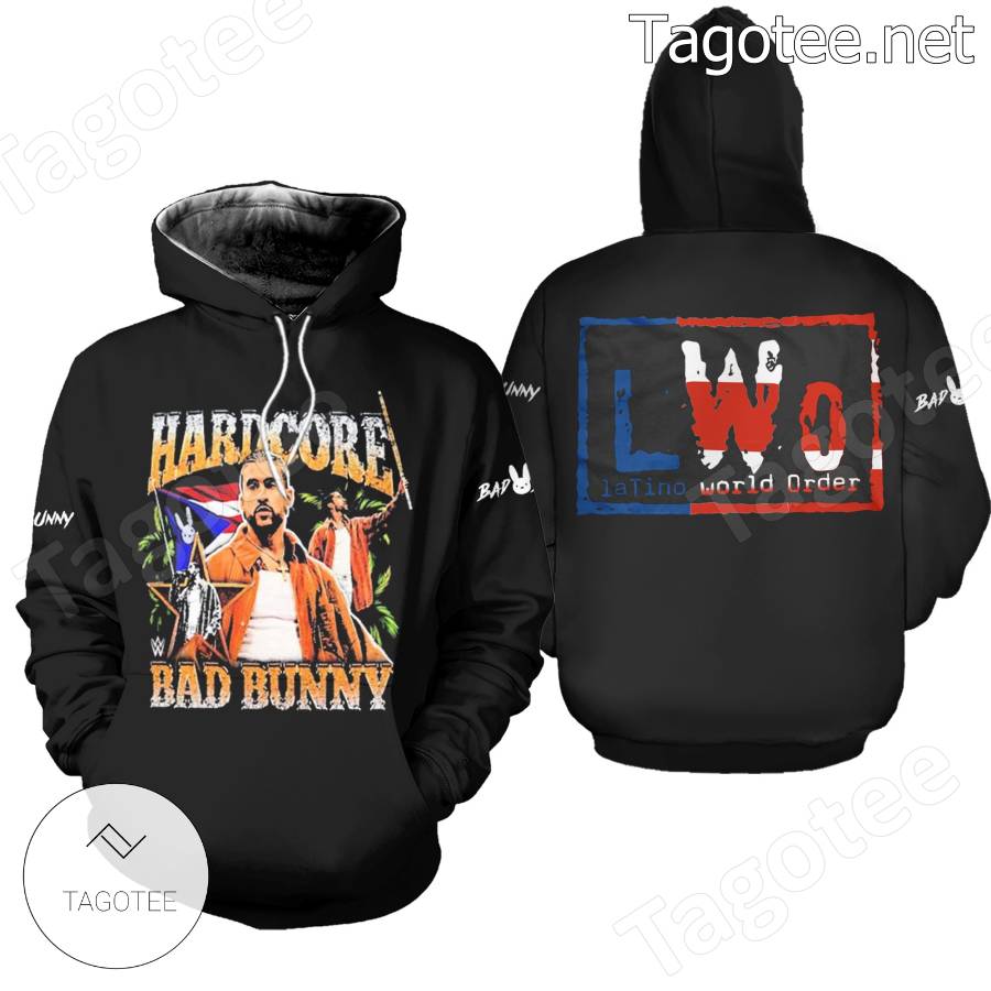 Bad Bunny Hardcore Wwe Hoodie