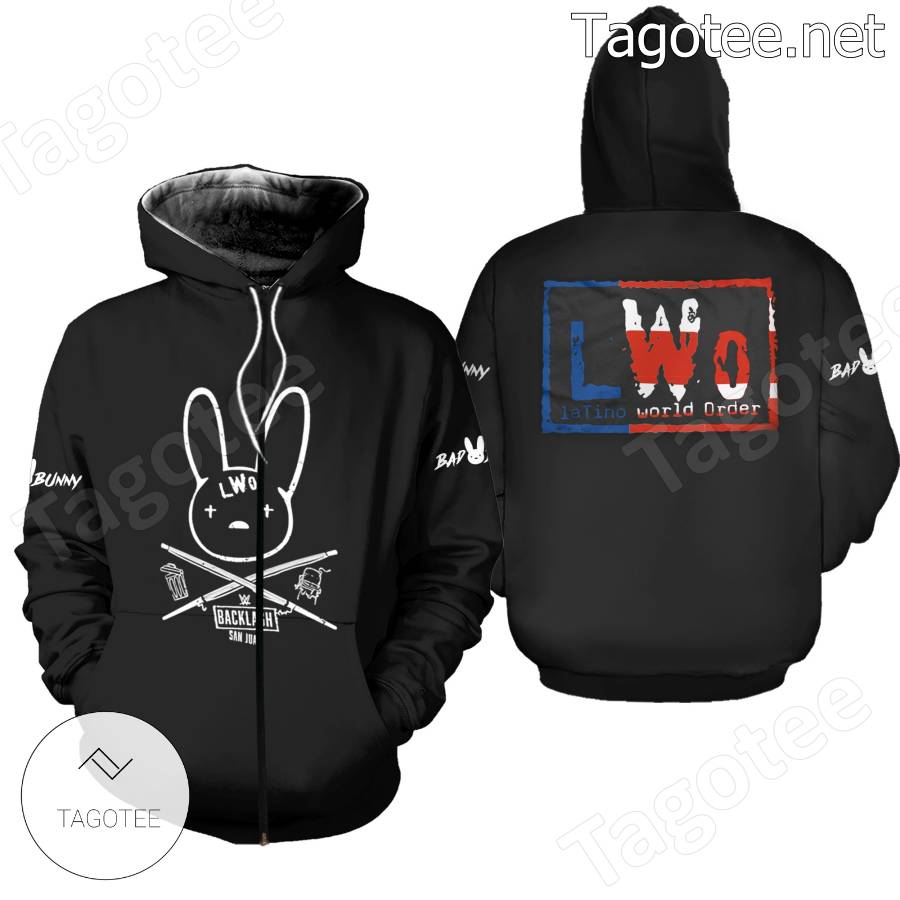 Bad Bunny Wwe Backlash Lwo Latino World Order Hoodie a