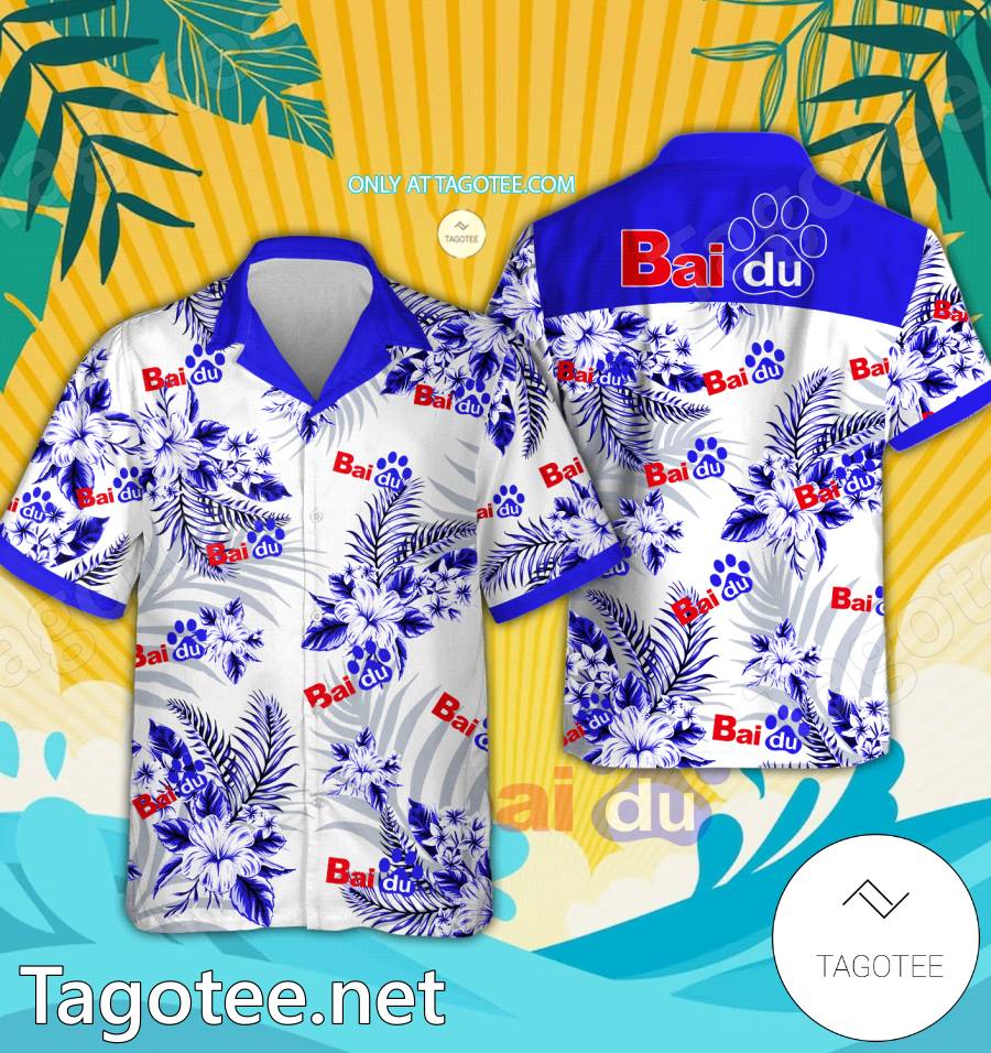 Baidu Logo Hawaiian Shirt And Shorts - EmonShop