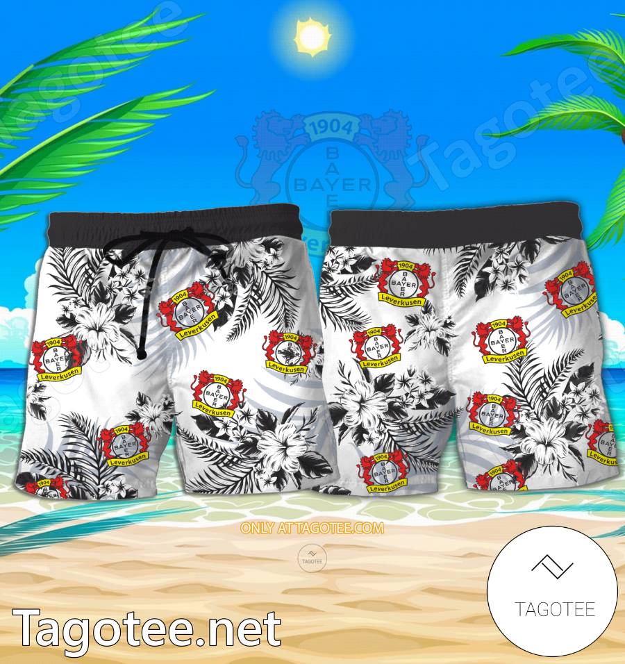 Bayer 04 Leverkusen Logo Hawaiian Shirt And Shorts - BiShop a