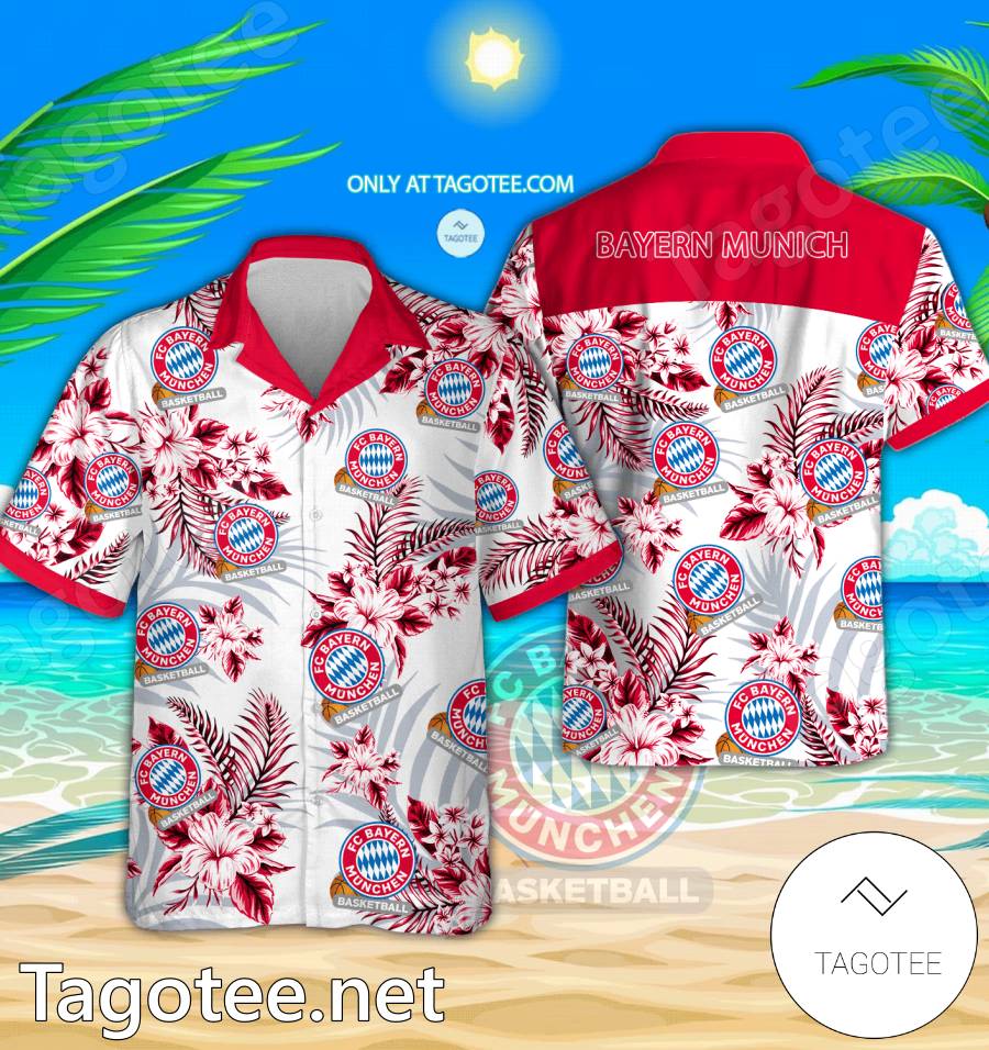 Bayern Munich Logo Hawaiian Shirt And Shorts - EmonShop