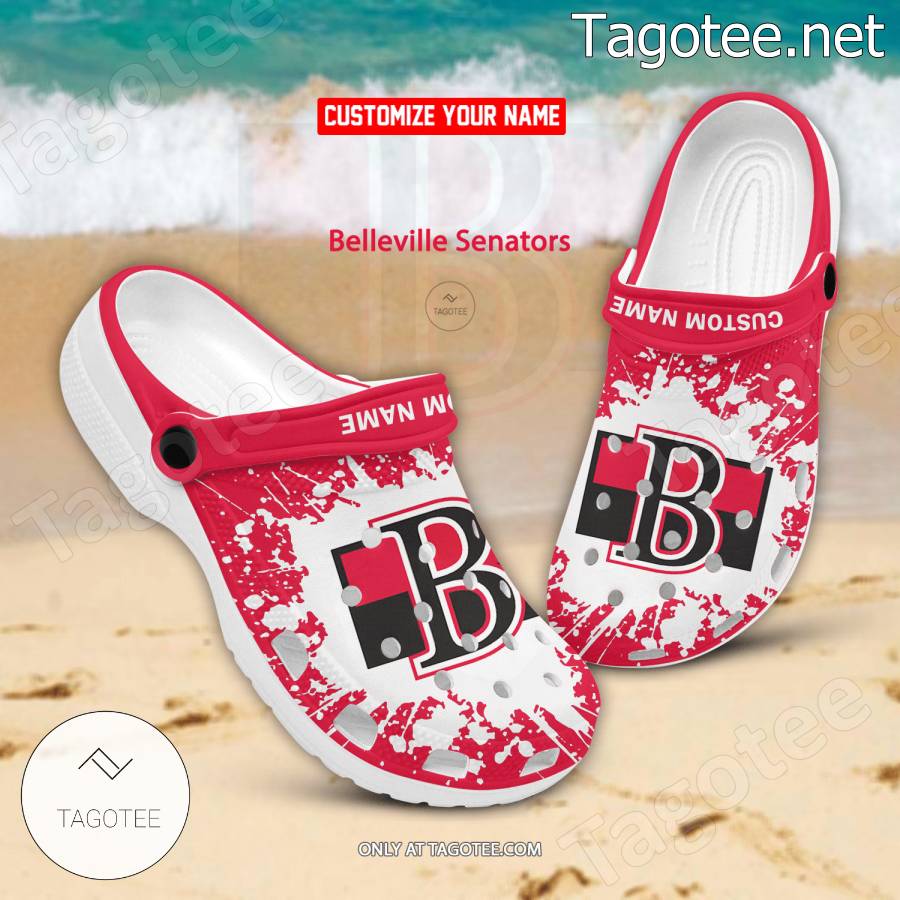 Belleville Senators Logo Crocs Clogs - BiShop