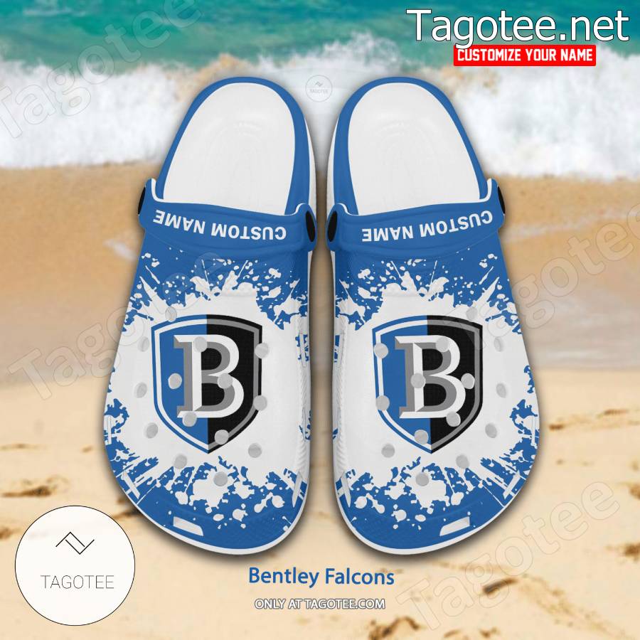 Bentley Falcons Logo Crocs Clogs - BiShop a