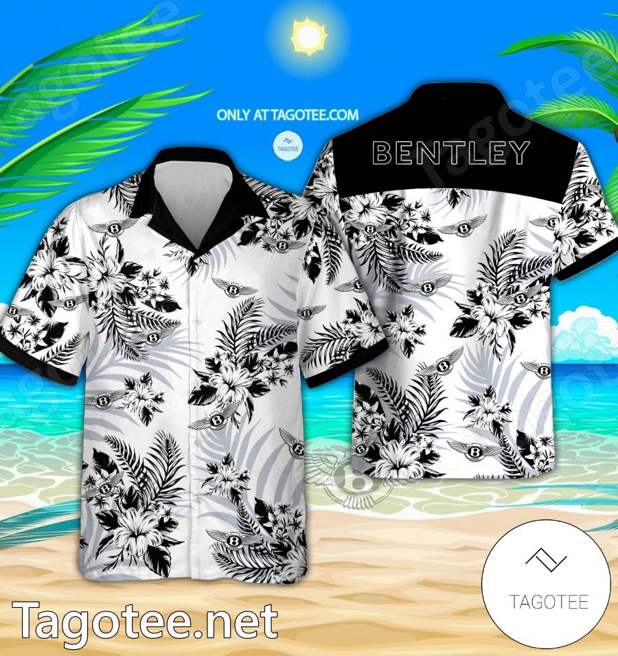 Bentley Logo Hawaiian Shirt And Shorts - EmonShop