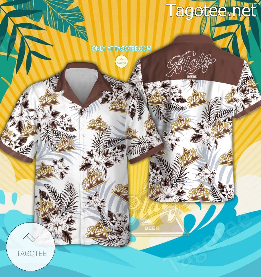 Blatz Logo Hawaiian Shirt And Shorts - EmonShop