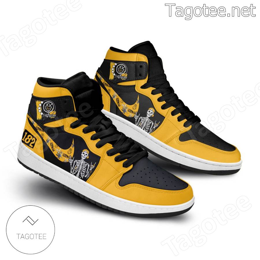 Blink-182 Skeleton Air Jordan High Top Shoes a