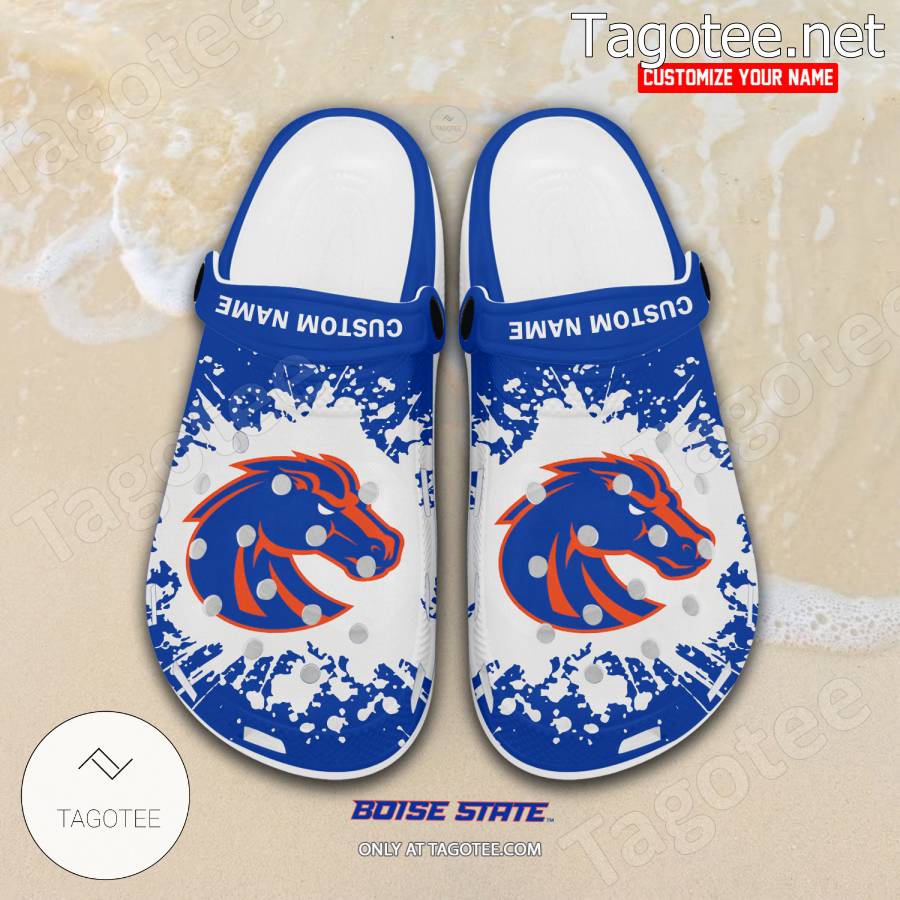 Boise State Logo Custom Crocs Clogs - BiShop a