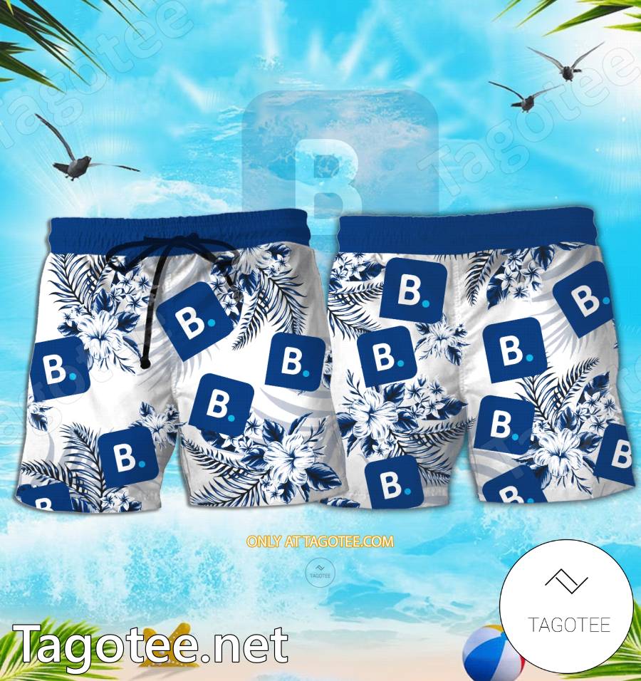 Booking.com Logo Hawaiian Shirt And Shorts - EmonShop a