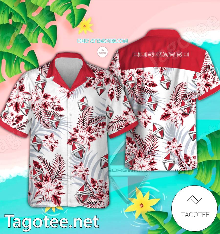 Borgward Logo Hawaiian Shirt And Shorts - EmonShop