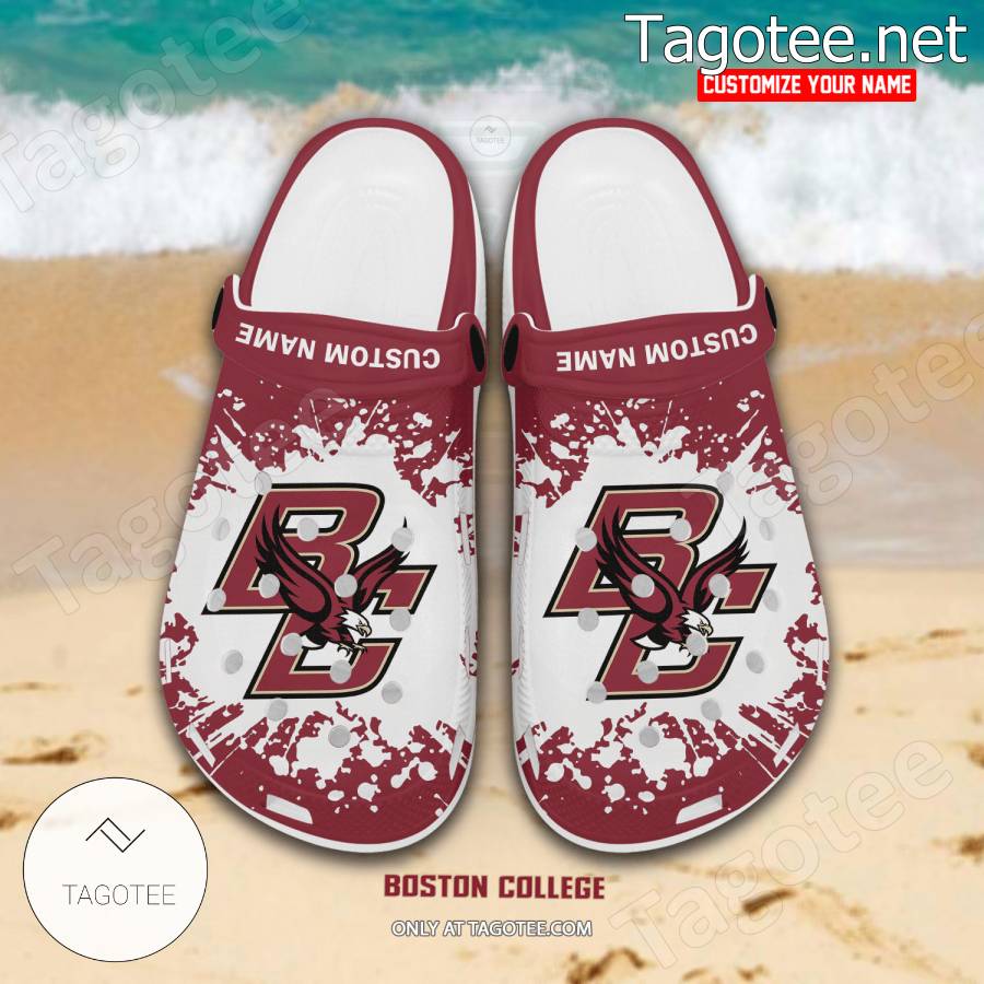 Boston College Logo Custom Crocs Clogs - BiShop a