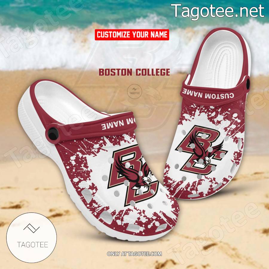 Boston College Logo Custom Crocs Clogs - BiShop