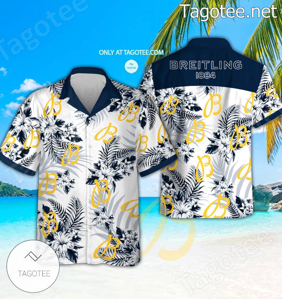 Breitling Watch Logo Hawaiian Shirt And Shorts - BiShop