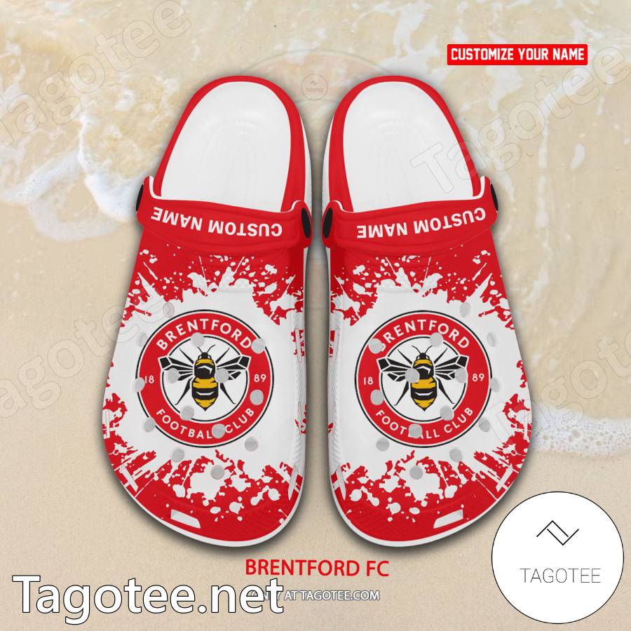 Brentford FC Custom Crocs Clogs - BiShop a