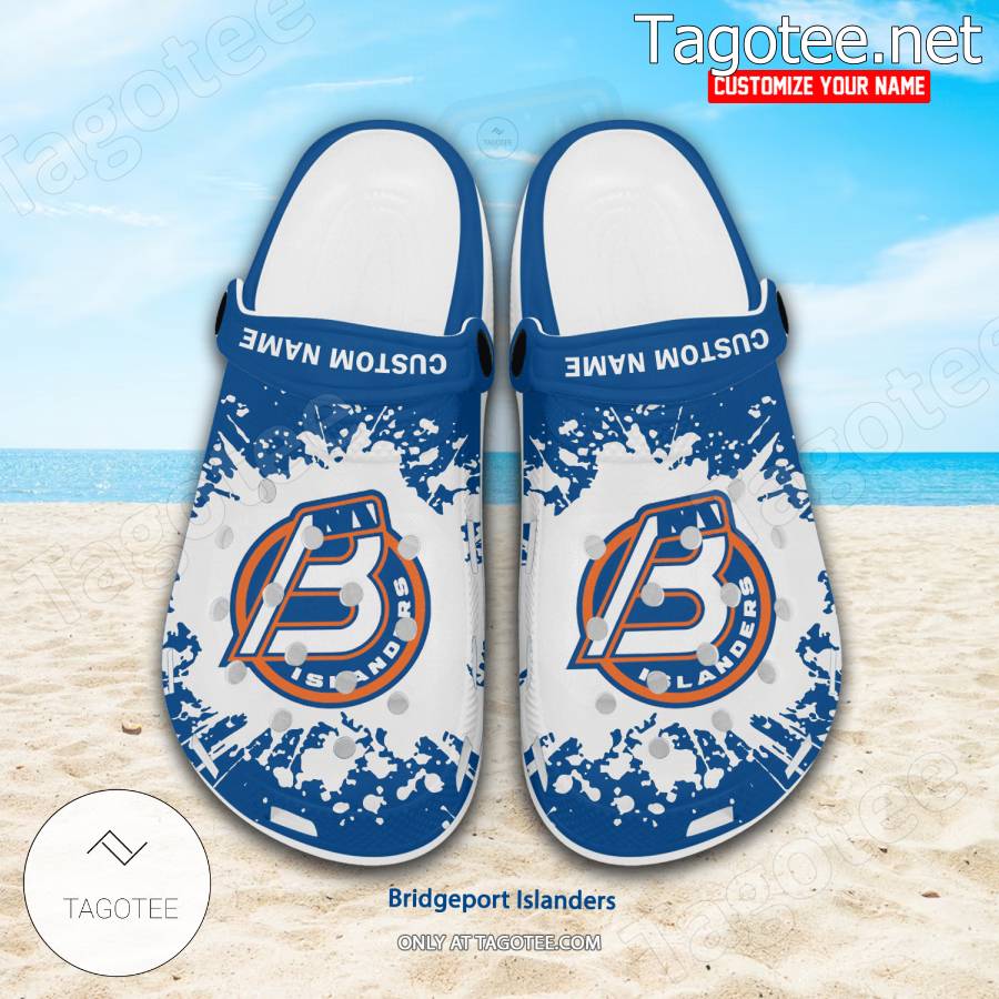 Bridgeport Islanders Logo Crocs Clogs - BiShop a