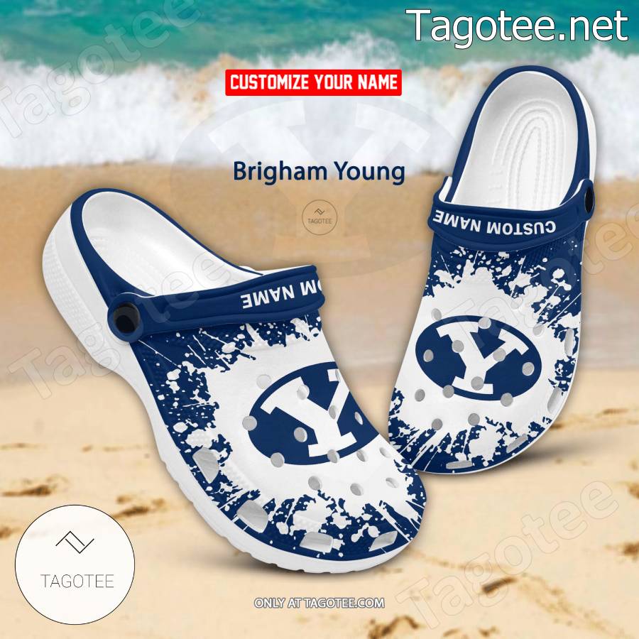 Brigham Young Logo Custom Crocs Clogs - BiShop